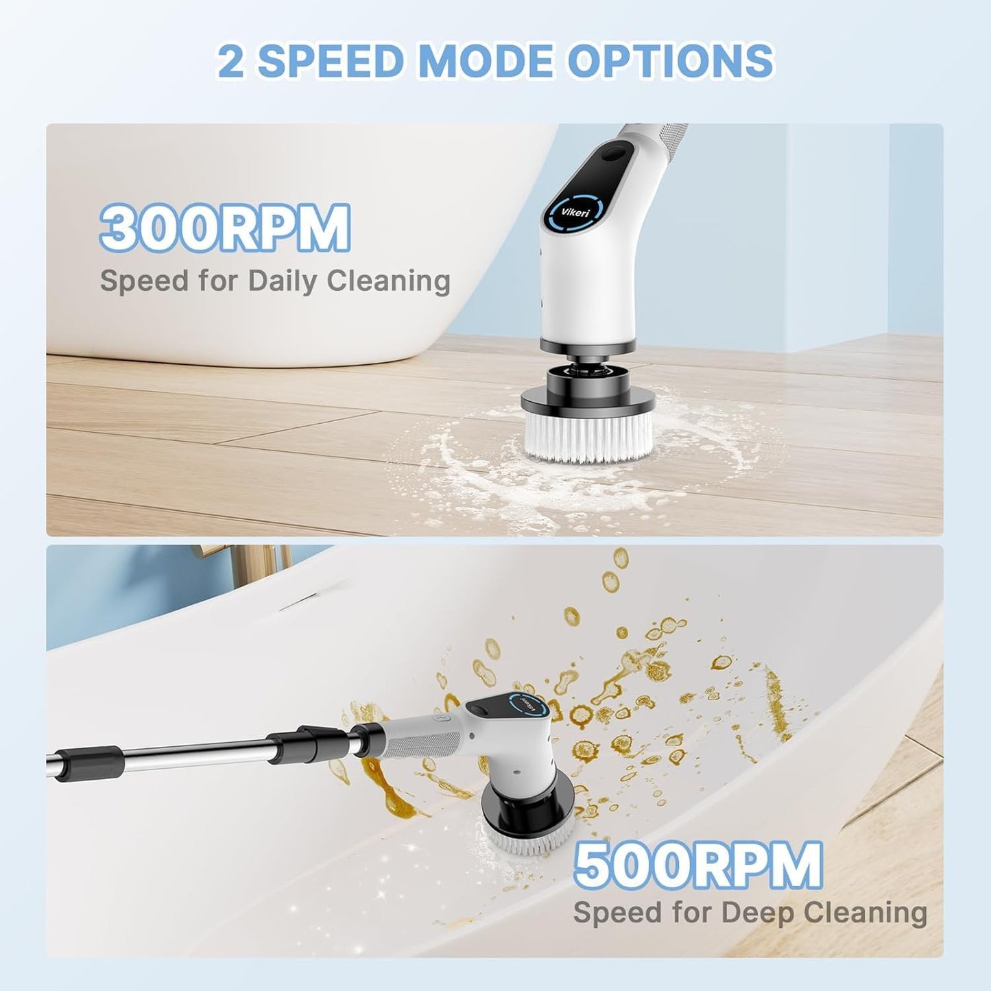 PowerClean Ultra 8-en-1 – Brosse Électrique Multifonctionnelle