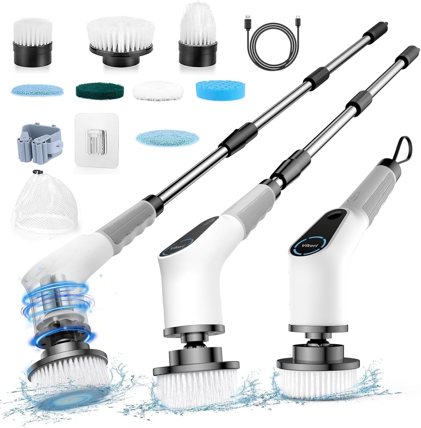 PowerClean Ultra 8-en-1 – Brosse Électrique Multifonctionnelle