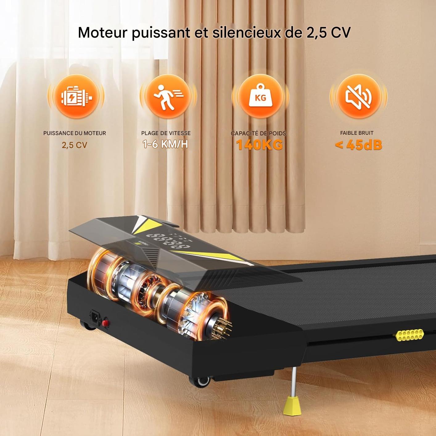 FitWalk 4-en-1 – Tapis de Course Électrique