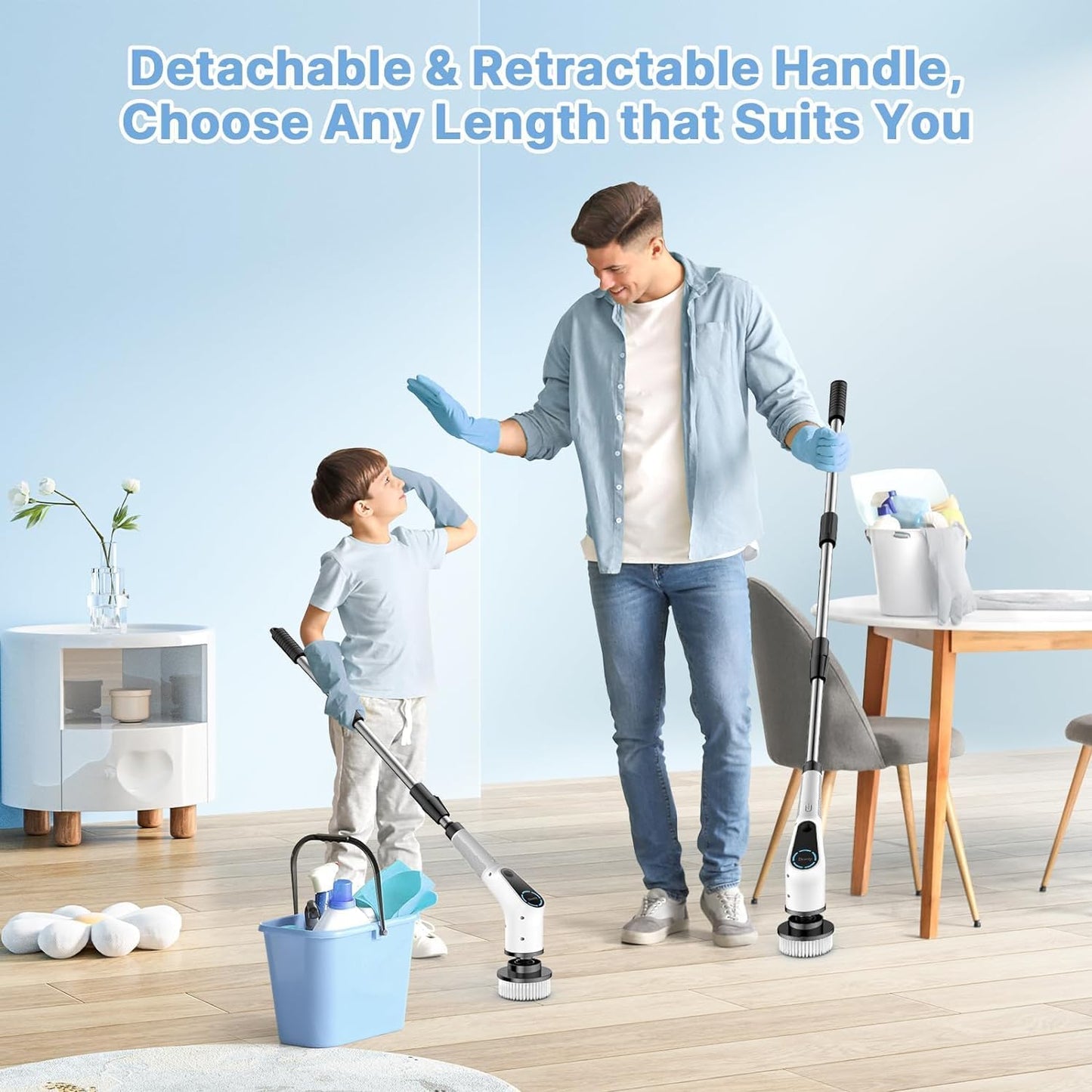 PowerClean Ultra 8-en-1 – Brosse Électrique Multifonctionnelle