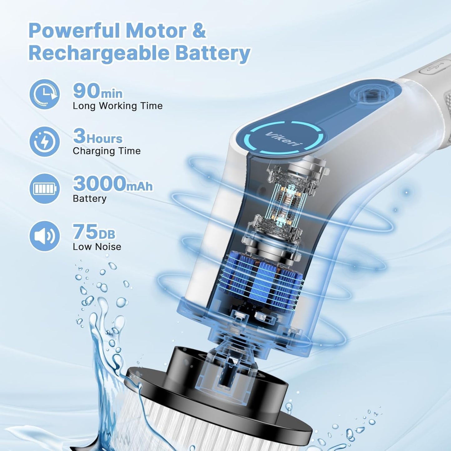 PowerClean Ultra 8-en-1 – Brosse Électrique Multifonctionnelle