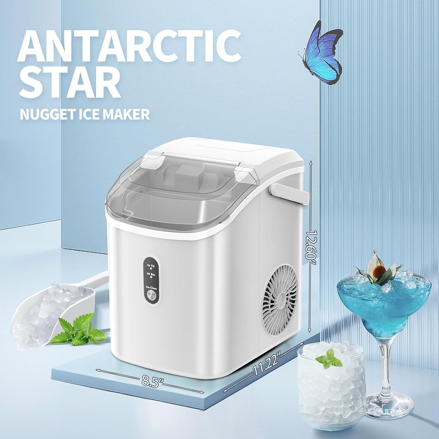 Machine à Glace Portative - Capacité de 34lb/24h