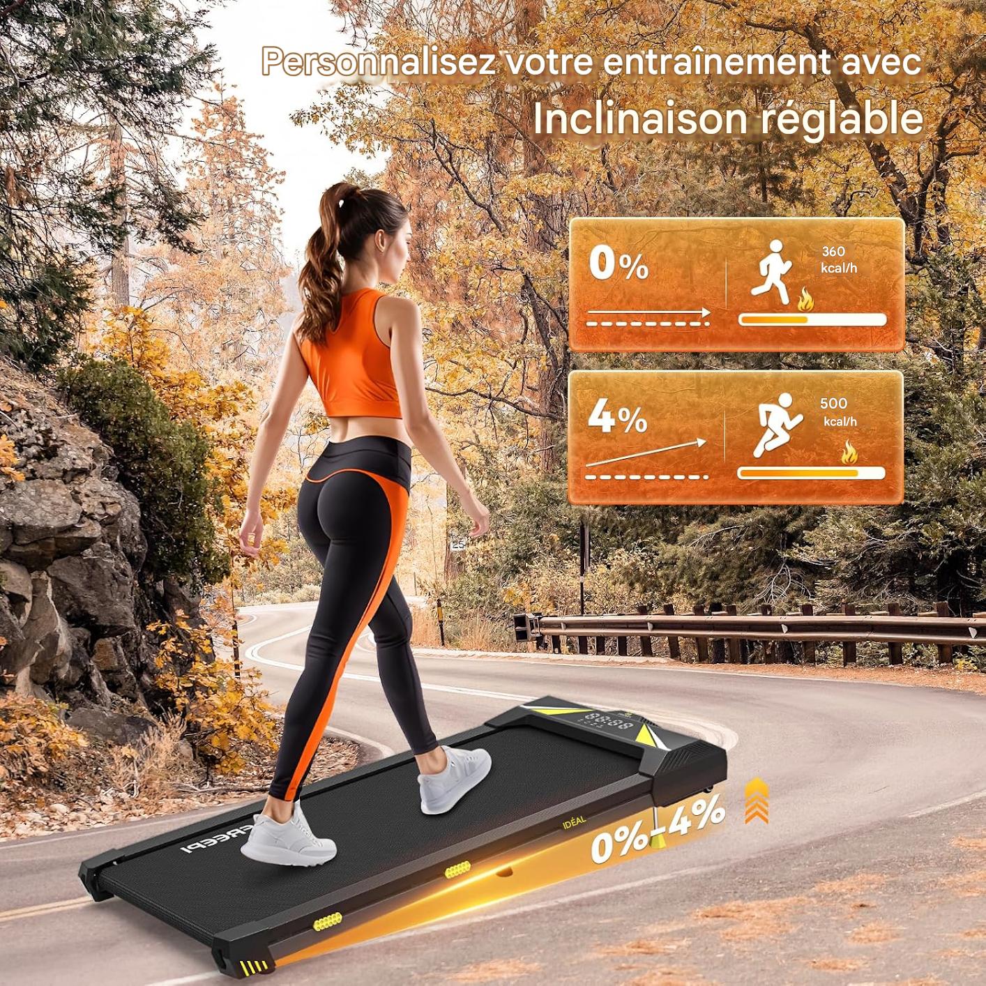 FitWalk 4-en-1 – Tapis de Course Électrique