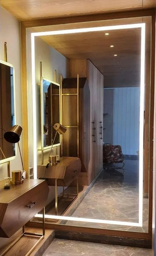 Coiffeuse miroir LED 160 x 70 écran tactile