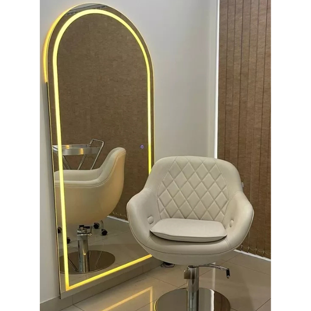 Miroir LED Ovale Base Droite 180x90 Ecran Tactile