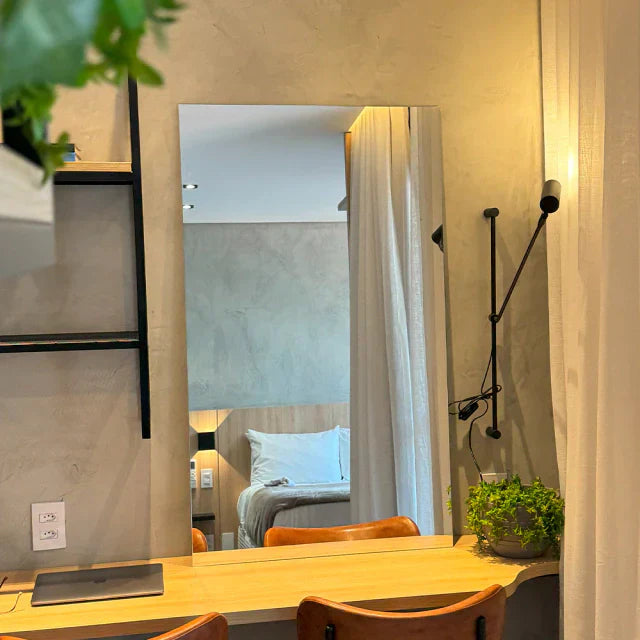 Miroir fin rectangulaire 50x110 cm
