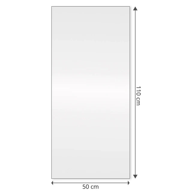 Miroir fin rectangulaire 50x110 cm