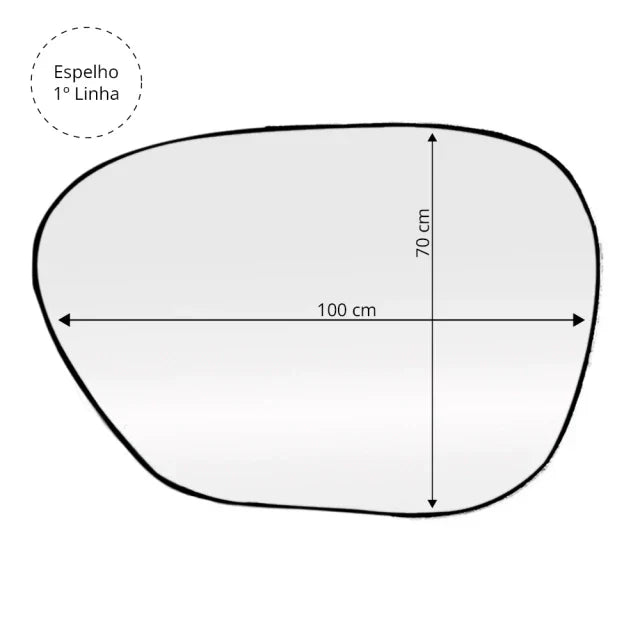 Miroir Rocha 100x70 cm