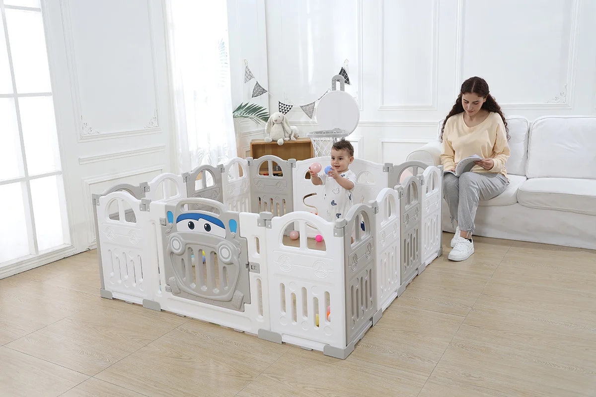 Parc de Jeux Pliable - Panier & Bassin à Balles