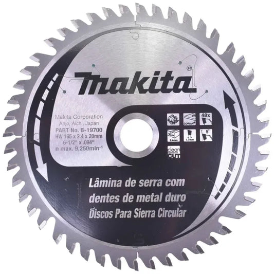 Disco De Sierra 165 X 20mm Corian 48 Dientes Makita