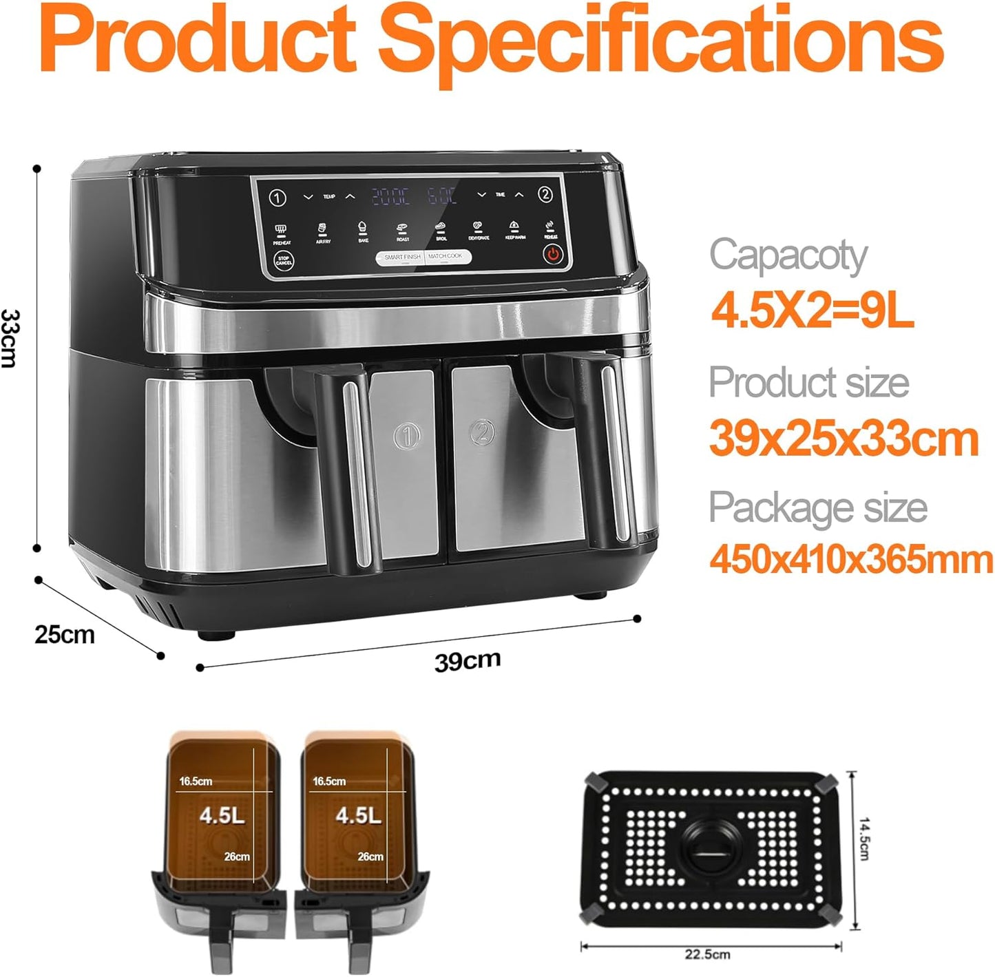 Friteuse Magique Double Comparti