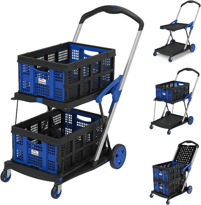 FlexiCart - Chariot de courses pliable et portable